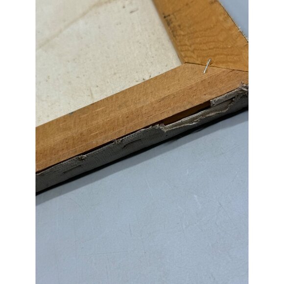 Vintage 1981 Cee Cee Oil Painting Of Native American Man Desert Landscape READ - Picture 5 of 8